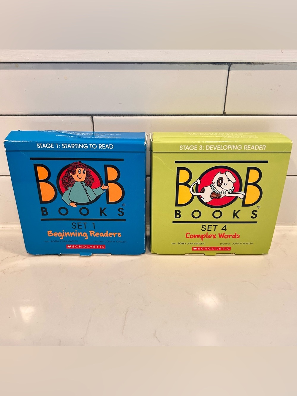 BOB Books 2 Sets, Beginning Readers Set 1 & Complex Words Set 4